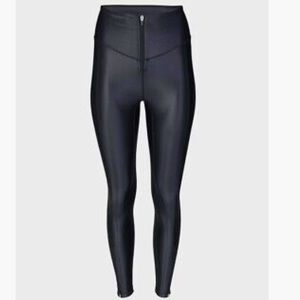 Bandier x All Access High Waisted Zip Front High Shine Legging sz XS